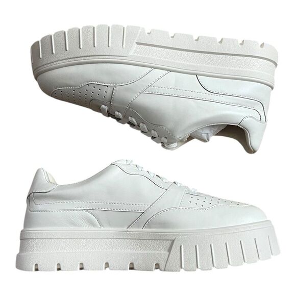 Lisa Vicky Shoes - Lisa Vicky White Pal Platform Fashion Sneakers 9